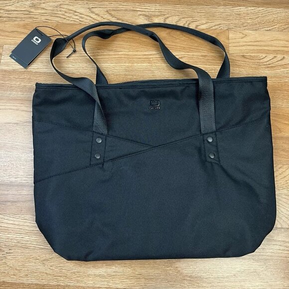OGIO Downtown Tote Bag Large 20L Black Padded with Laptop Sleeve Zip Close NEW - Picture 2 of 7